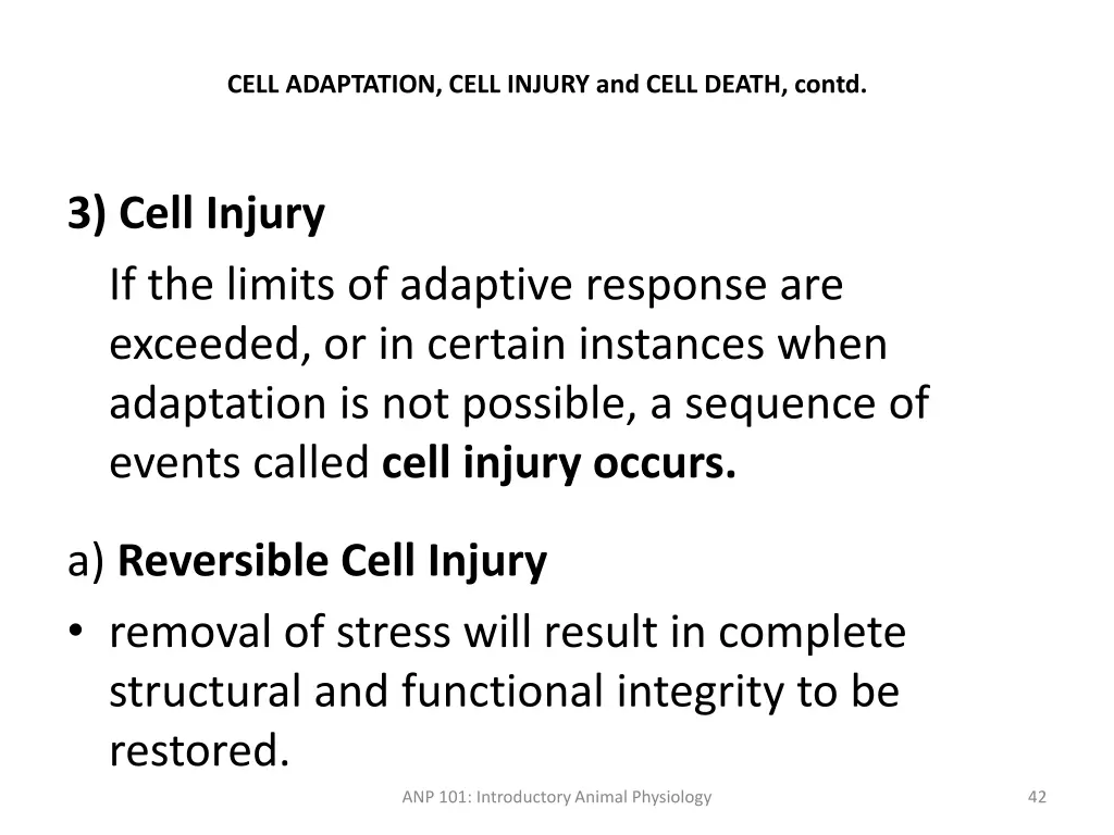 cell adaptation cell injury and cell death contd 1