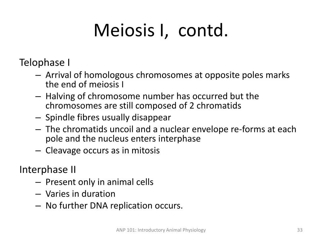 meiosis i contd 1