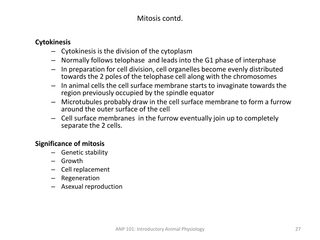 mitosis contd 1