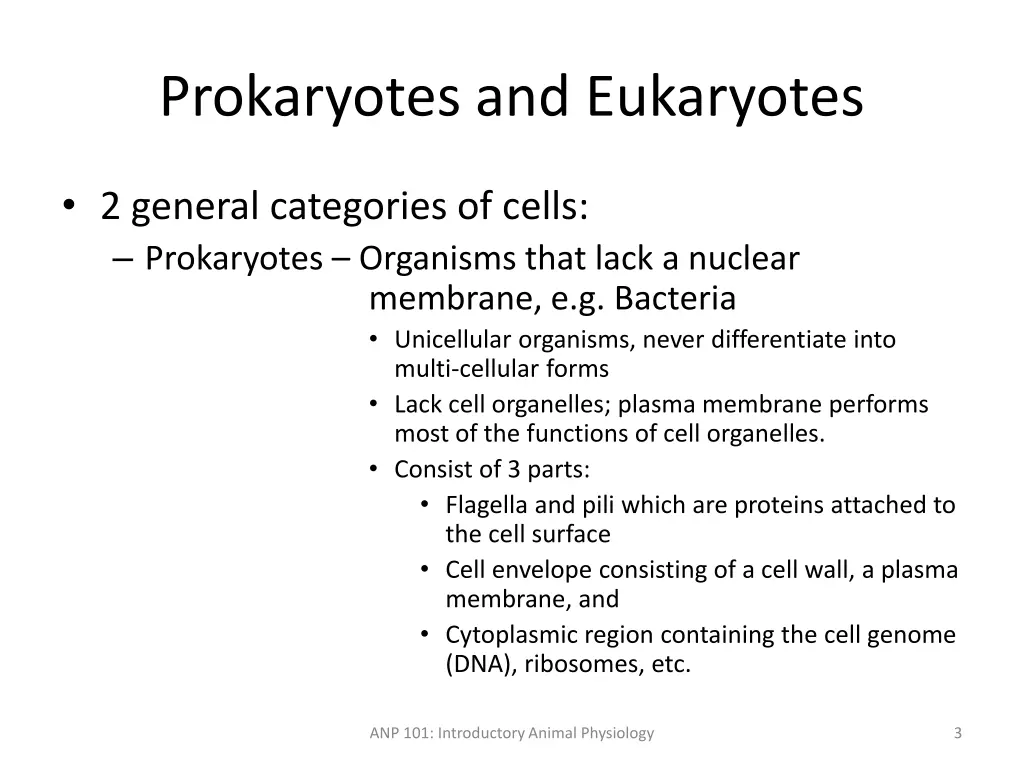 prokaryotes and eukaryotes