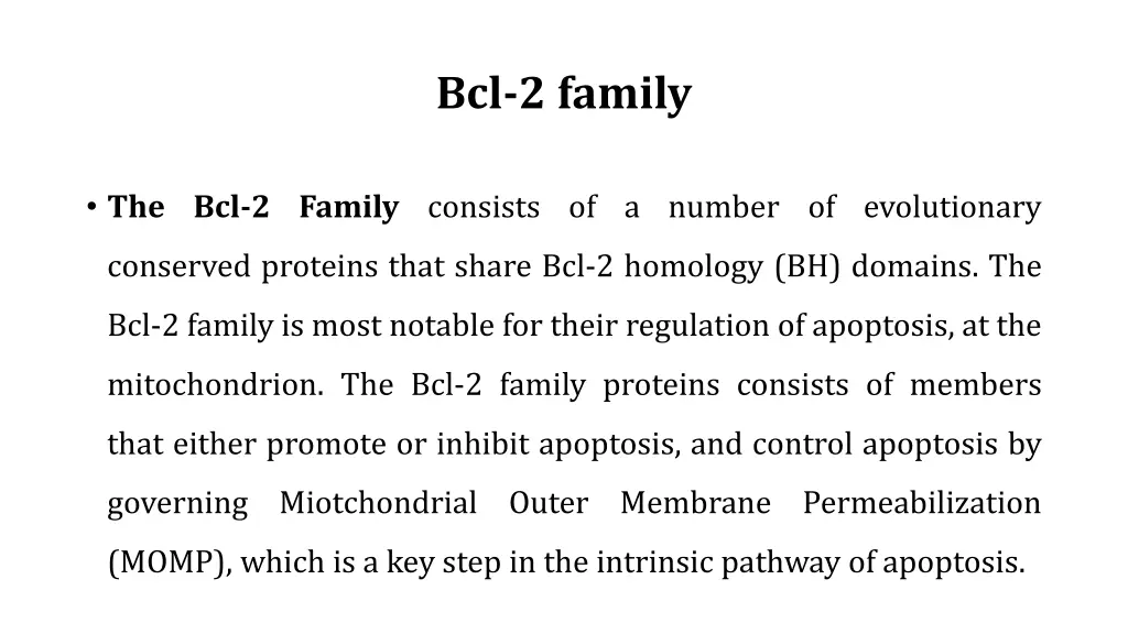 bcl 2 family