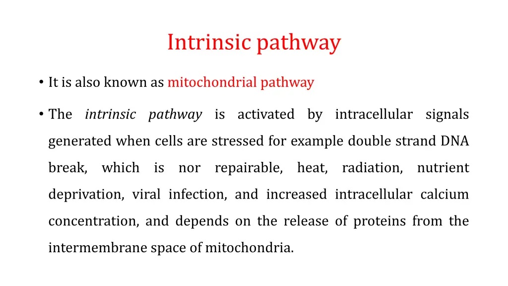 intrinsic pathway