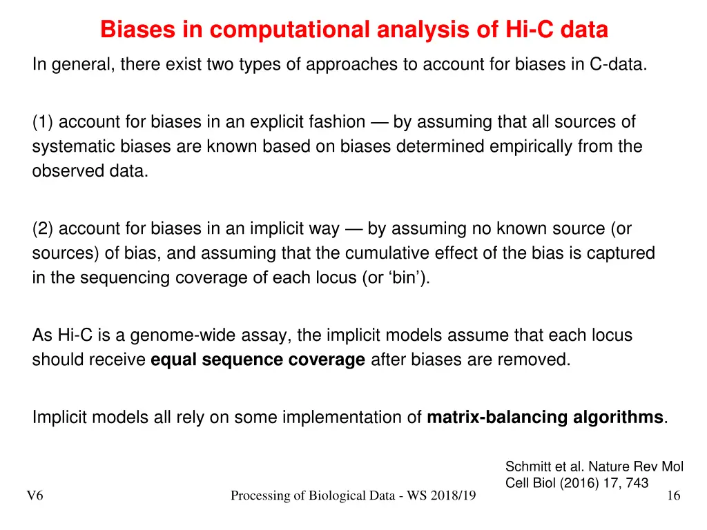 biases in computational analysis of hi c data 1