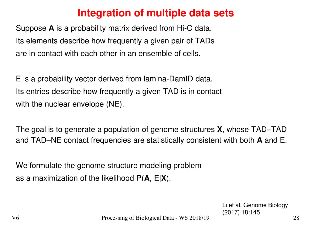 integration of multiple data sets 3