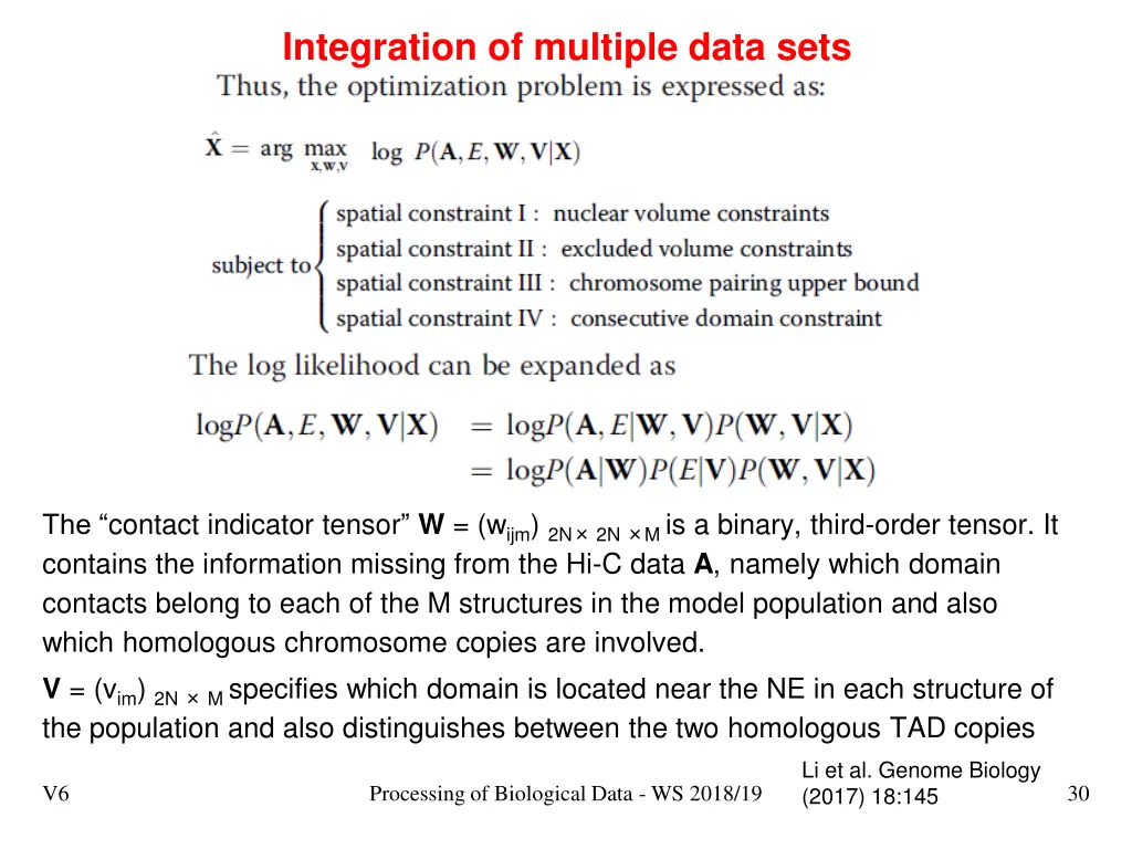 integration of multiple data sets 4