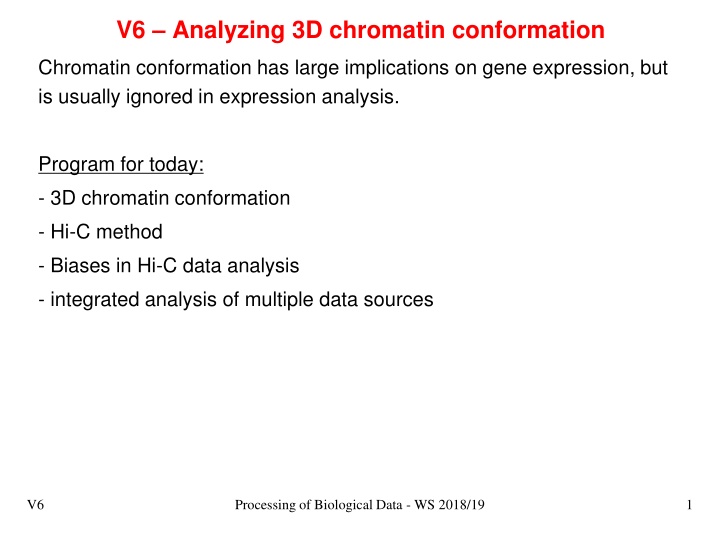 v6 analyzing 3d chromatin conformation