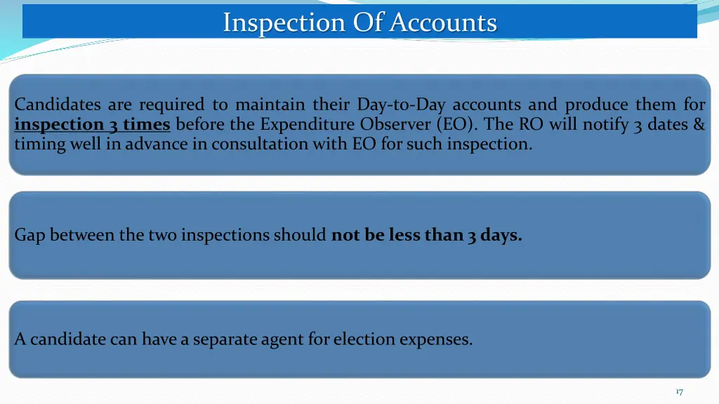 inspection of accounts