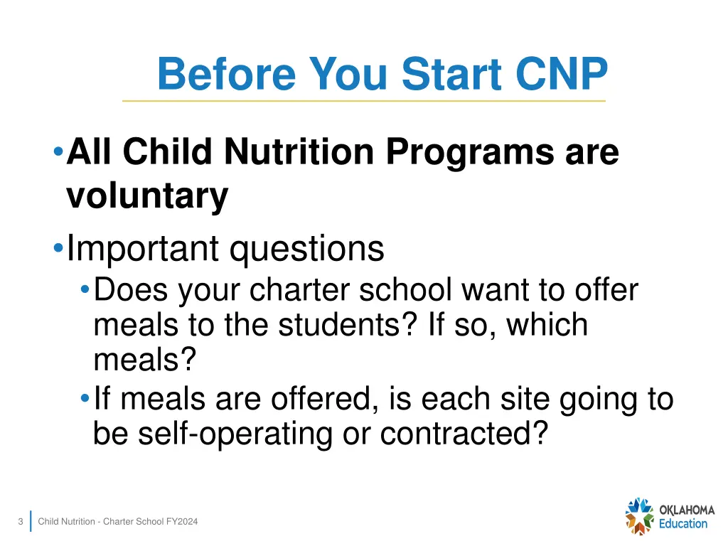 before you start cnp