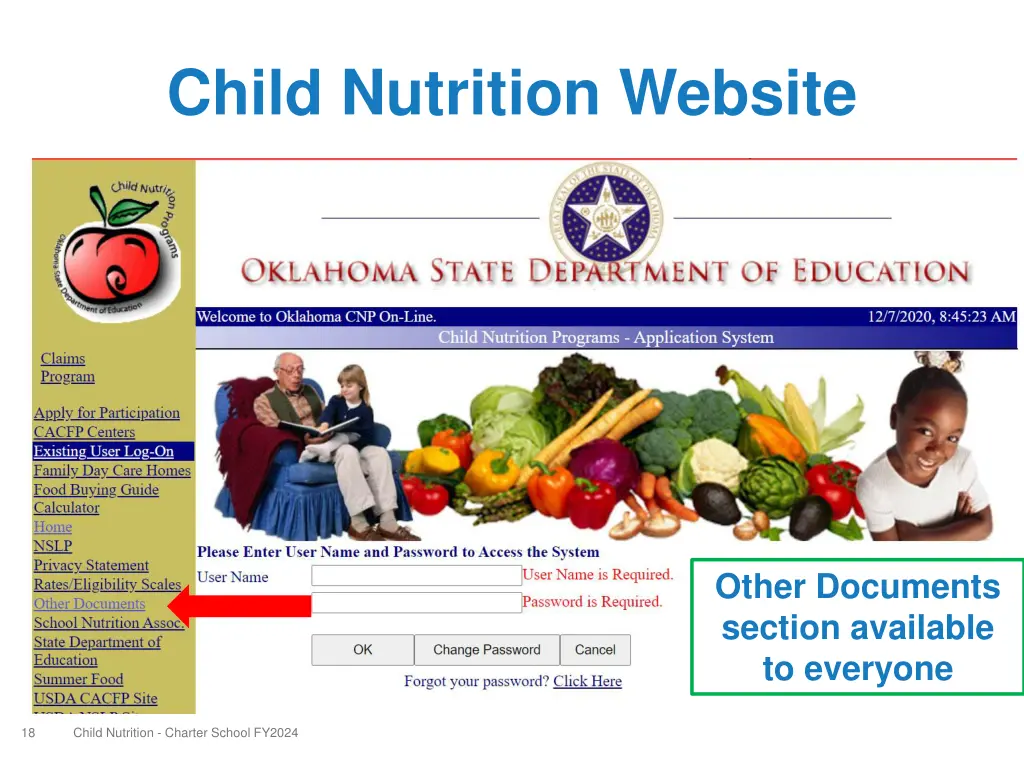 child nutrition website