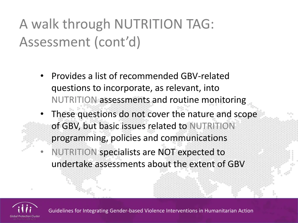 a walk through nutrition tag assessment cont d