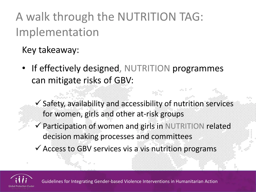 a walk through the nutrition tag implementation