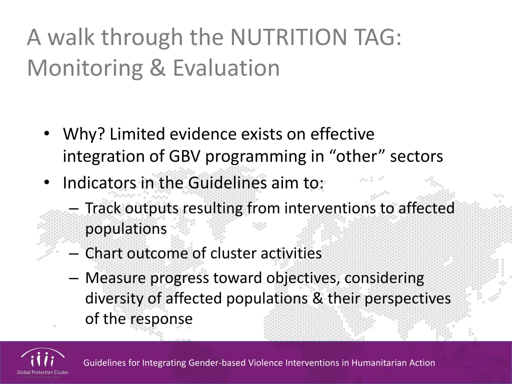 a walk through the nutrition tag monitoring 1