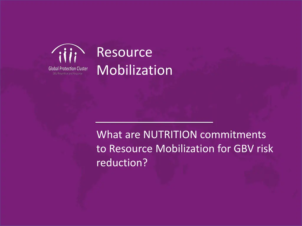 resource mobilization