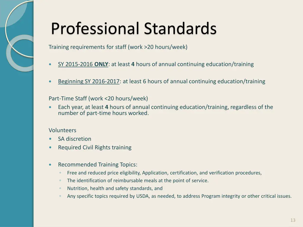 professional standards 4