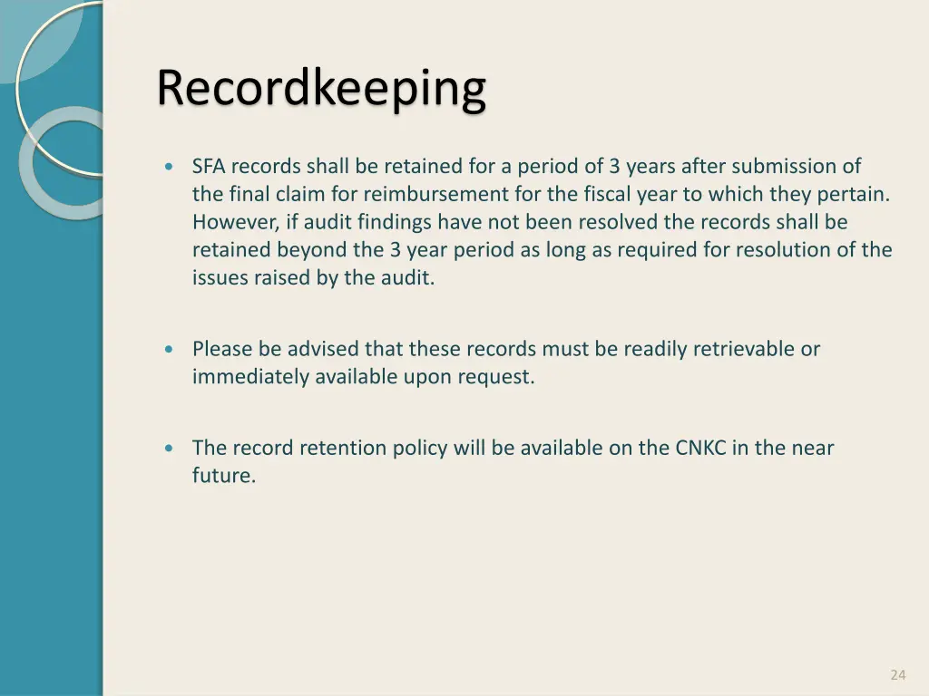 recordkeeping