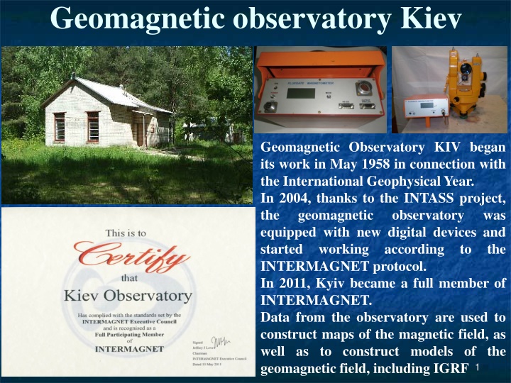 geomagnetic observatory kiev