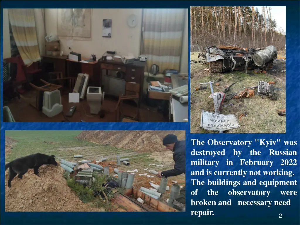 the observatory kyiv was destroyed by military