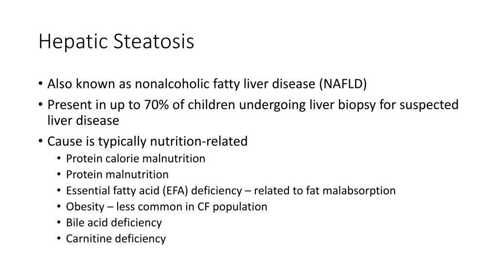 hepatic steatosis