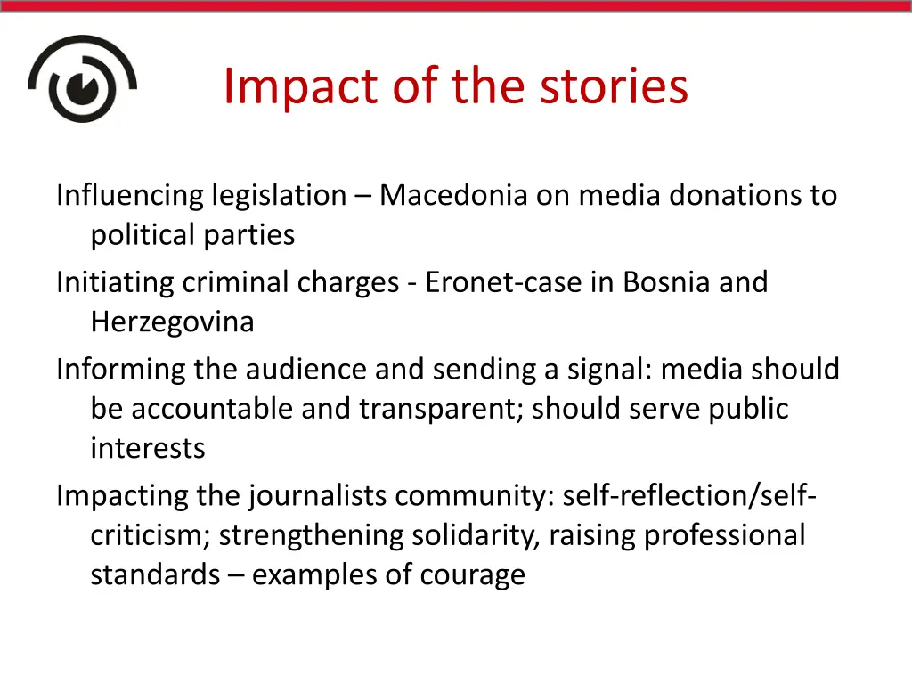 impact of the stories