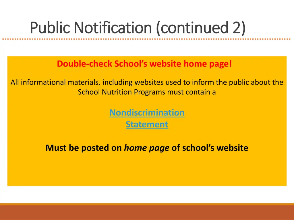 public notification continued 2 public