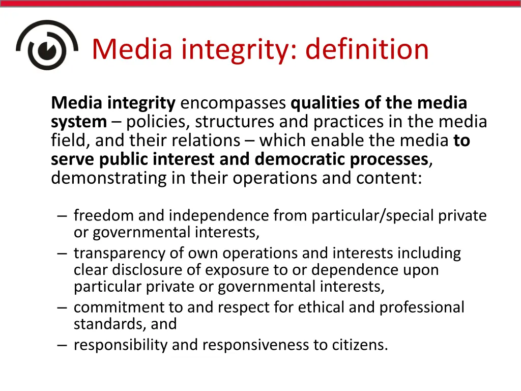 media integrity definition