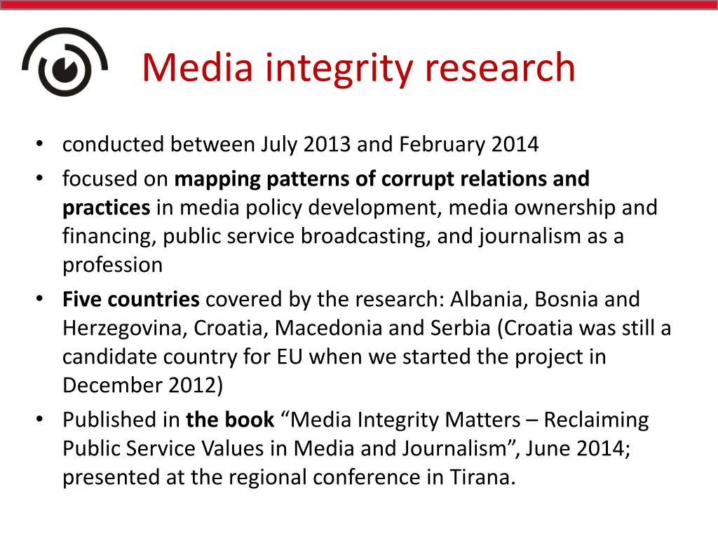 media integrity research