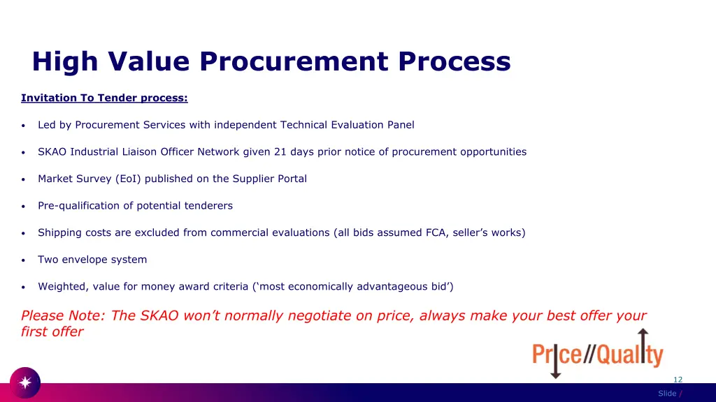 high value procurement process