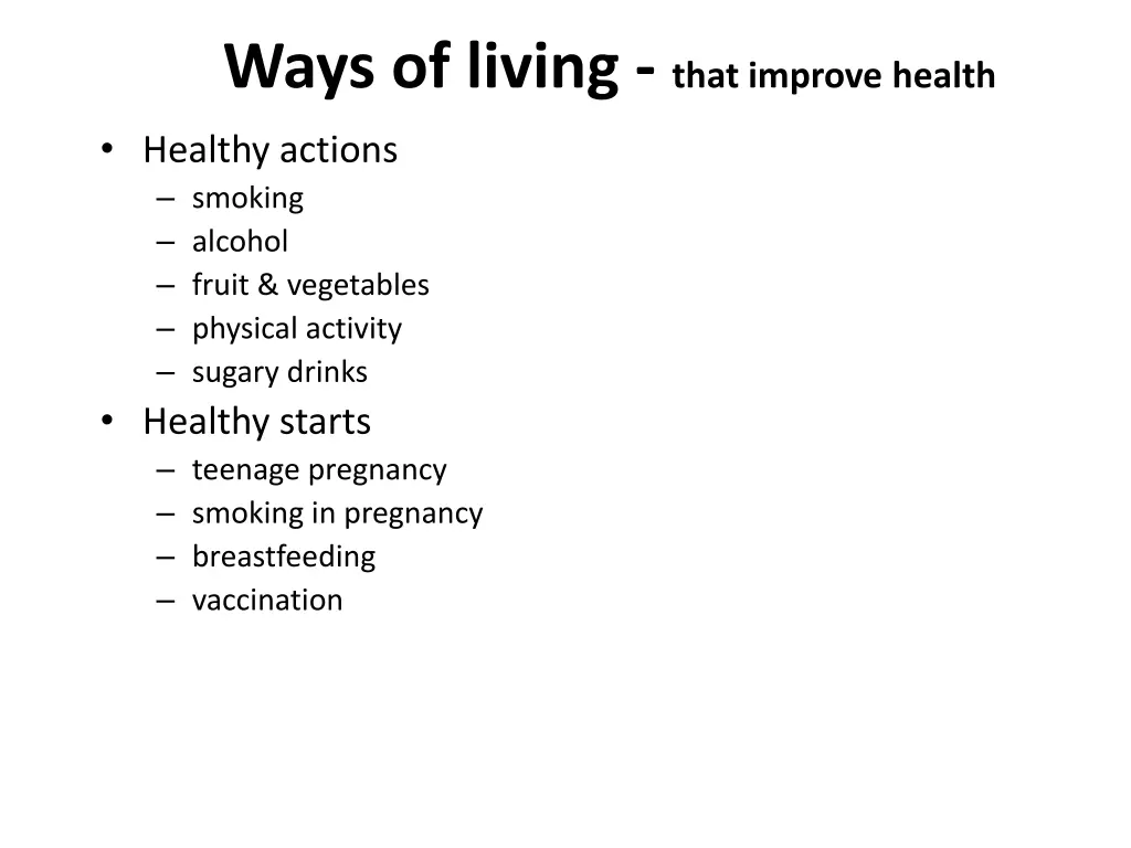 ways of living that improve health healthy