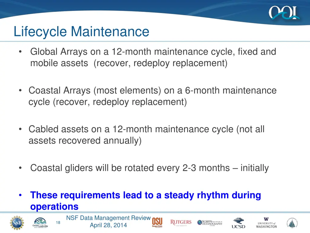 lifecycle maintenance