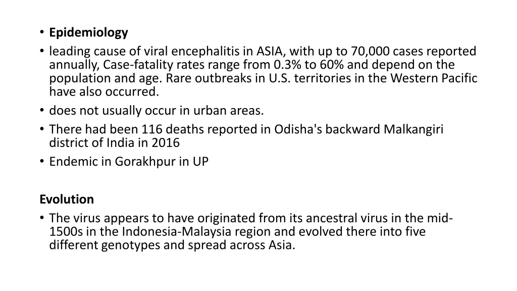 epidemiology leading cause of viral encephalitis