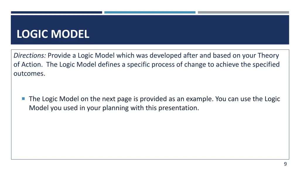 logic model