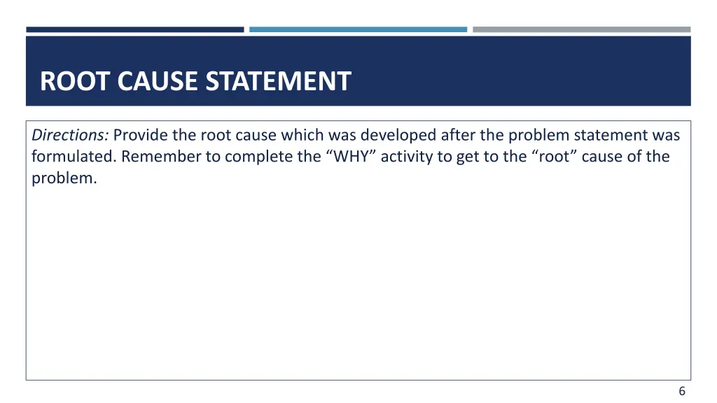 root cause statement