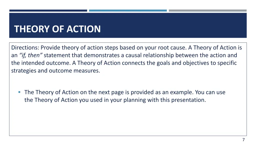 theory of action