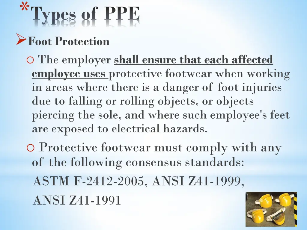 types of ppe 3