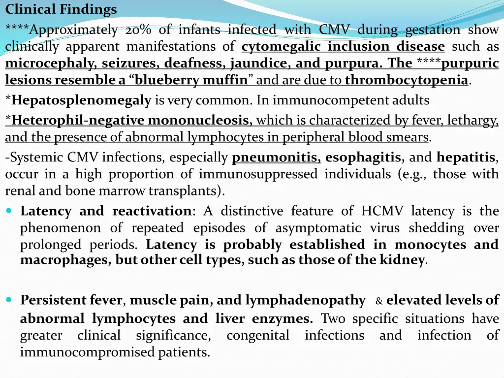 clinical findings approximately 20 of infants