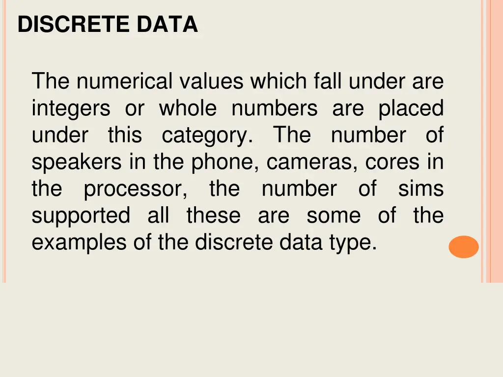 discrete data