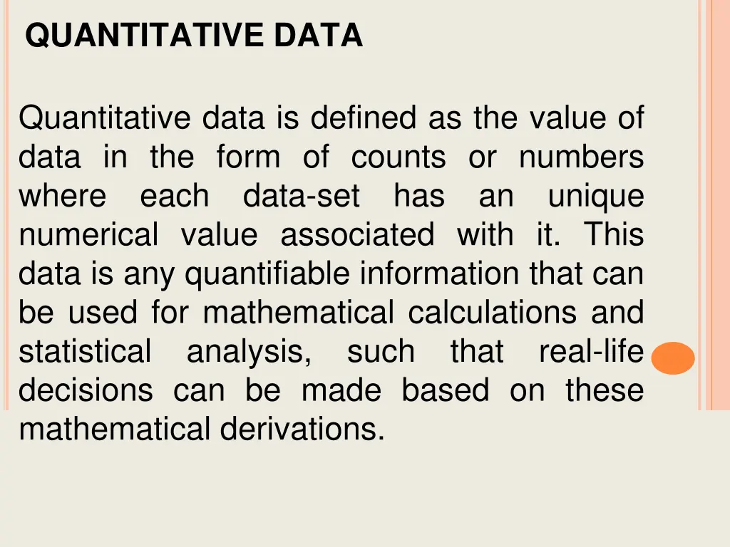 quantitative data