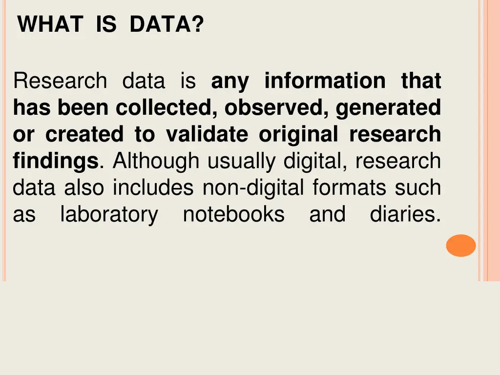 what is data