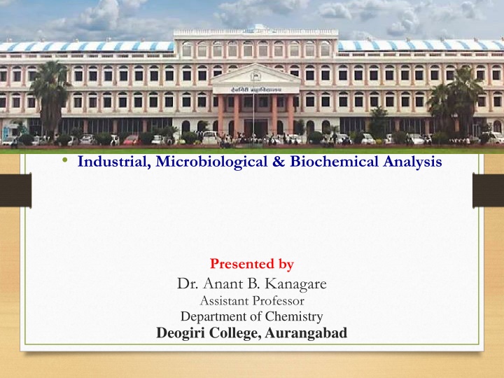 industrial microbiological biochemical analysis