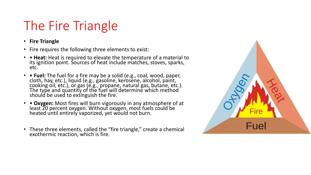 the fire triangle