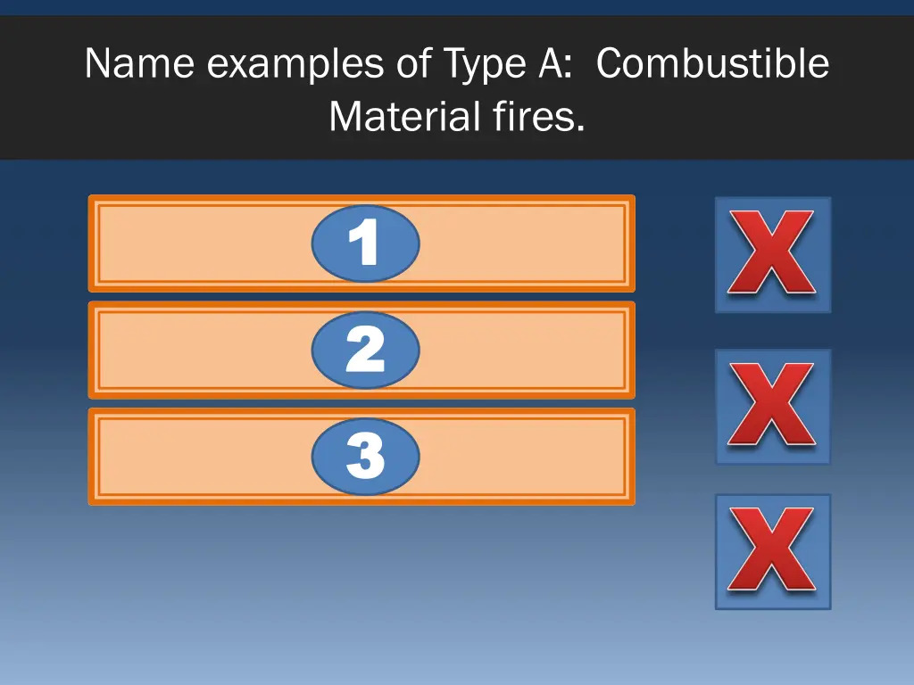 name examples of type a combustible material fires