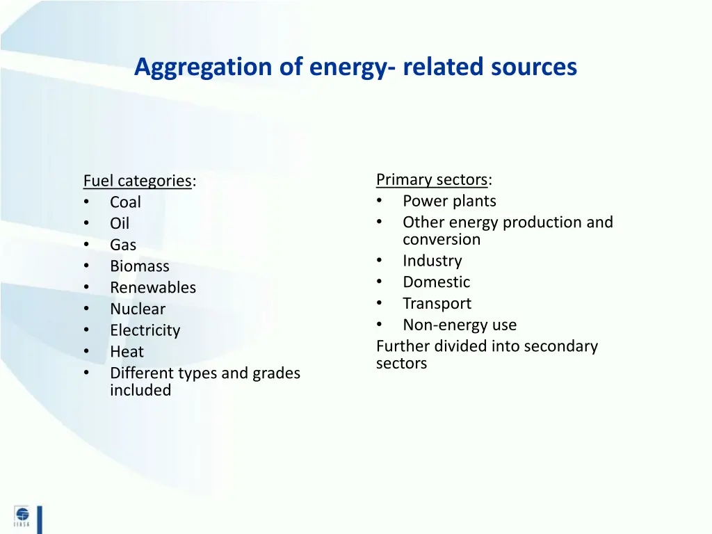 aggregation of energy related sources