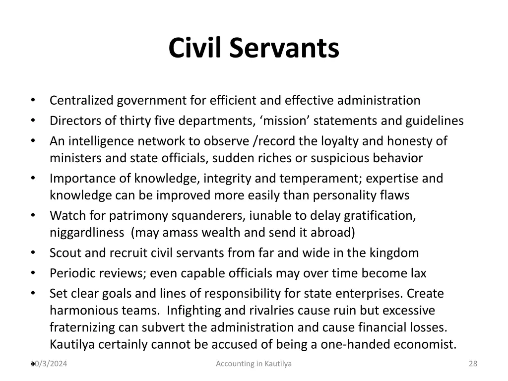 civil servants