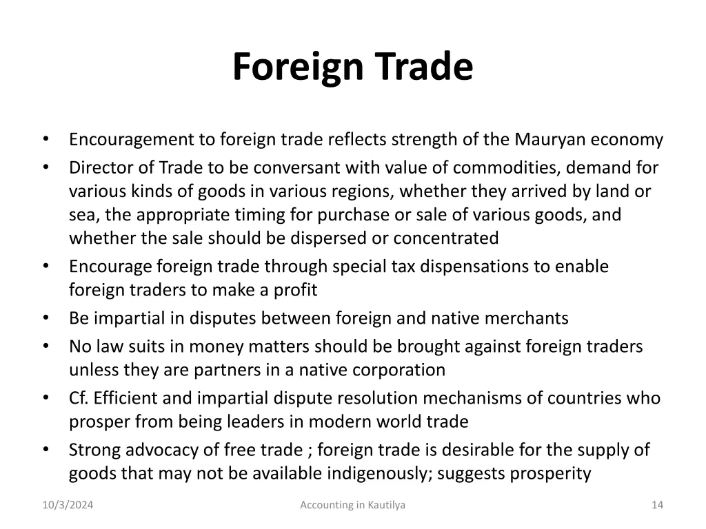 foreign trade