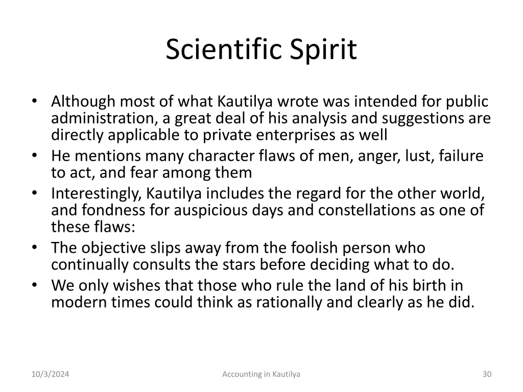 scientific spirit