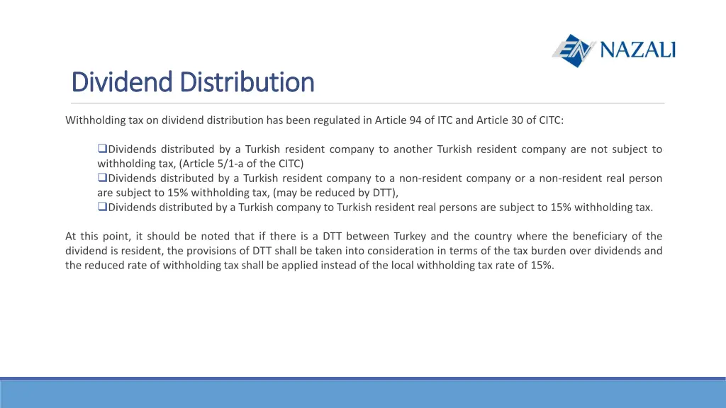 dividend distribution dividend distribution