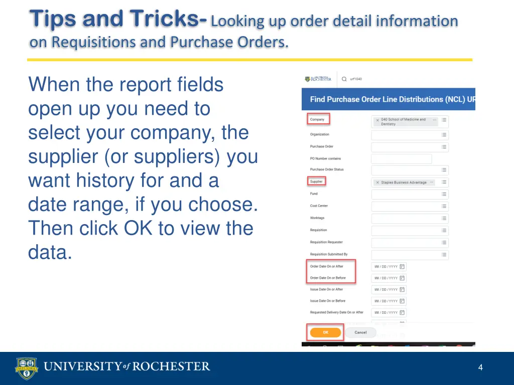 tips and tricks looking up order detail 2