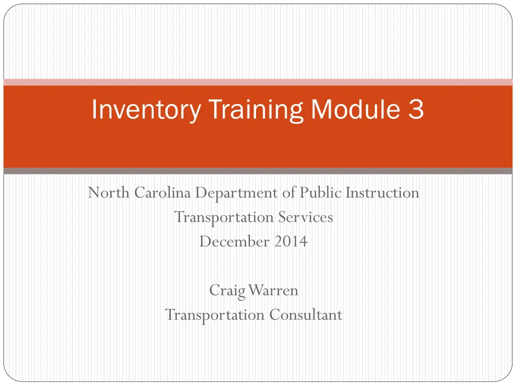 inventory training module 3