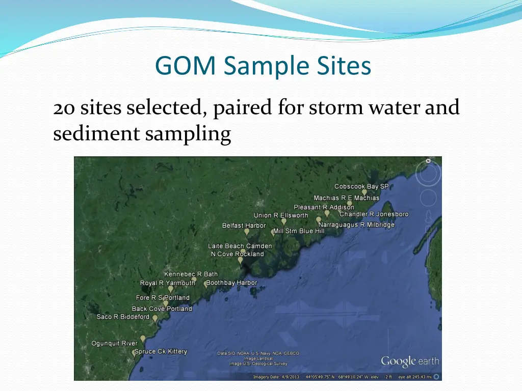 gom sample sites