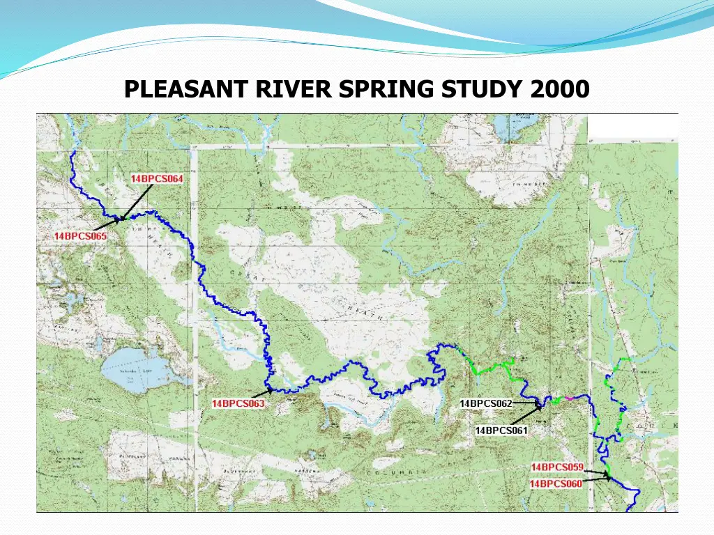 pleasant river spring study 2000 1